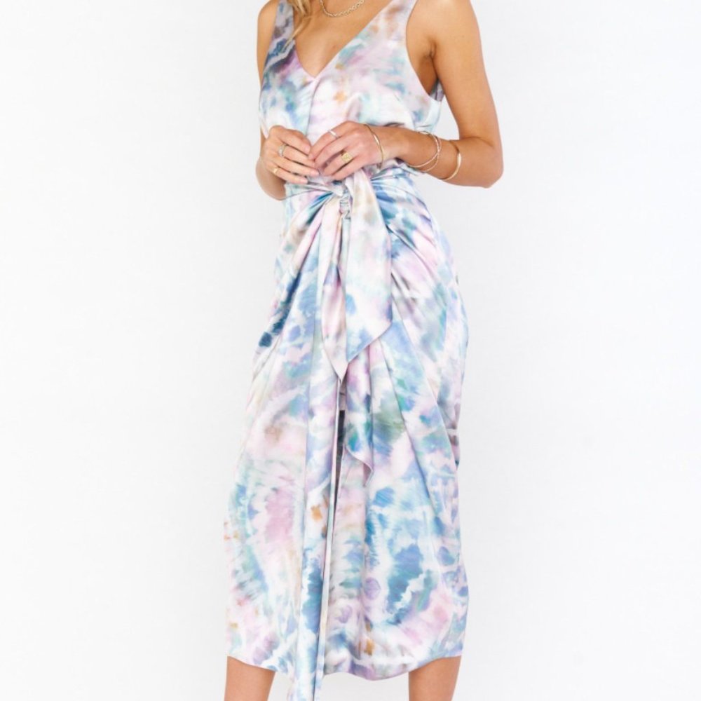 SHOW ME YOUR MUMU Hampton Wrap Dress TIE DYE